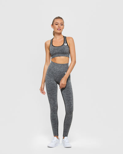 Seamless Movement Highwaisted Leggings - Charcoal Marl – TwoTags