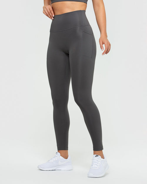 Signature Gym Leggings With Pockets - Bright Blue – LC Activewear
