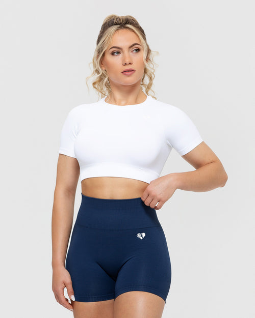 BetterMe Cropped Long Sleeve Top + Bike Shorts Set  Creating Power Within  for women – BetterMe Store