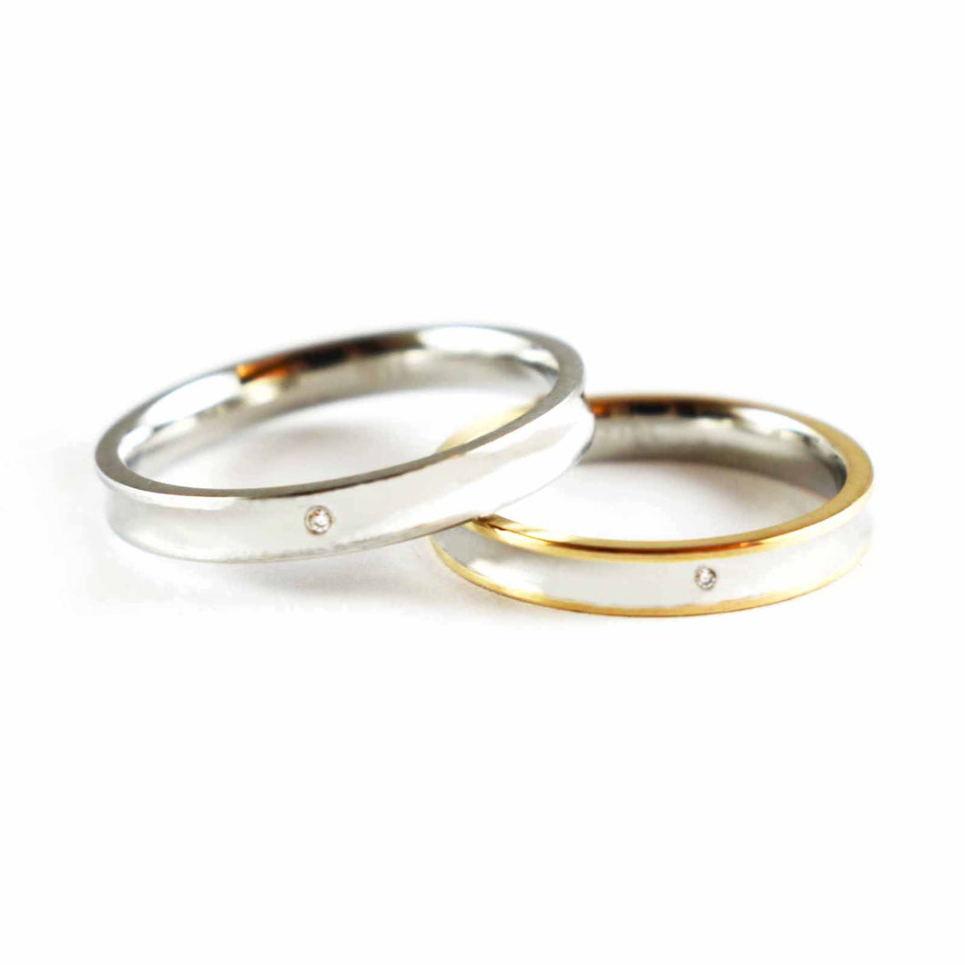 white gold couple ring price