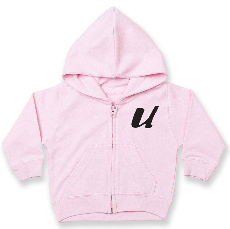 baby pink zip hoodie