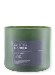 3 -Docht candle - Cypress & Amber - 411g