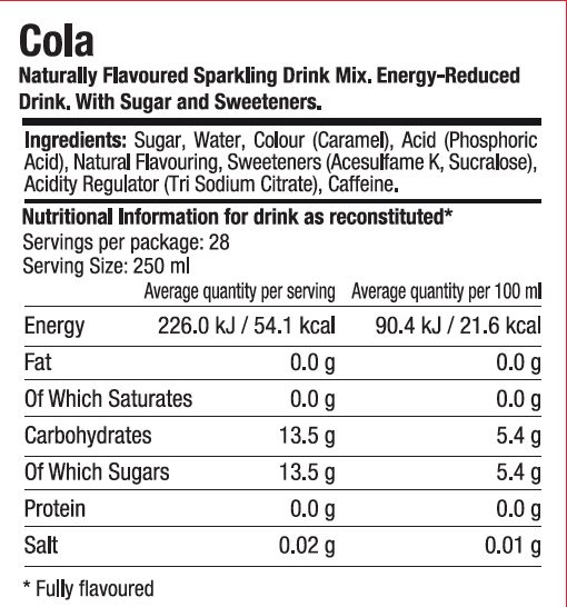 TWIN PACK SPECIAL ! SodaStream Classics Cola Drink Mix - BB 06/02/2023