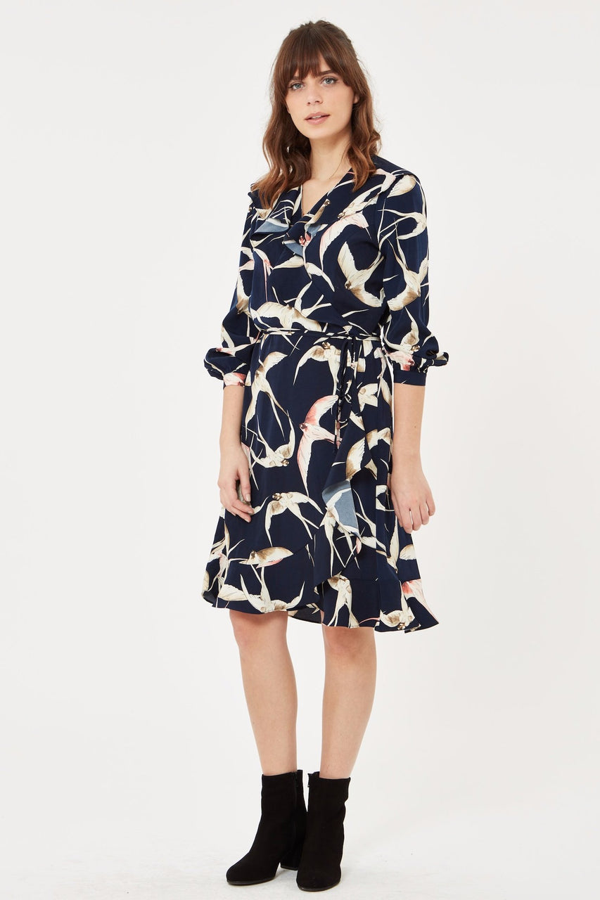 bird wrap dress