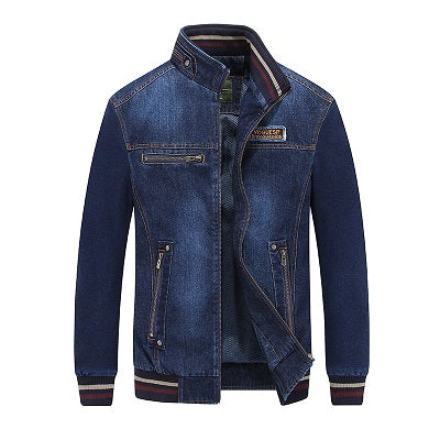 denim jacket with zipper sleeves