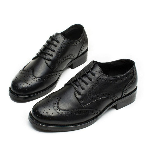 ladies black and white oxford shoes