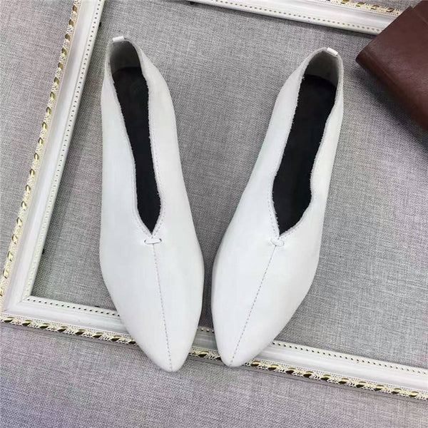 simple ladies flat shoes