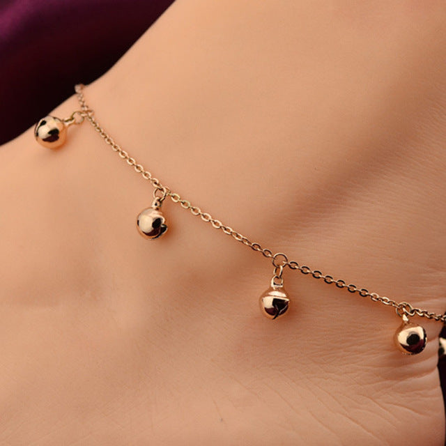 gold bell anklet