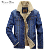 Men Jacket and Coats Denim Jacket Men's Jeans Jacket Thick Warm Outwea ...