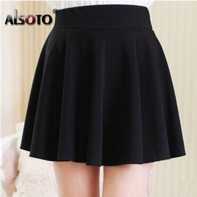 Summer Sexy Skirt Lady Korean Short Skater Fashion Mini Skirt Clothing