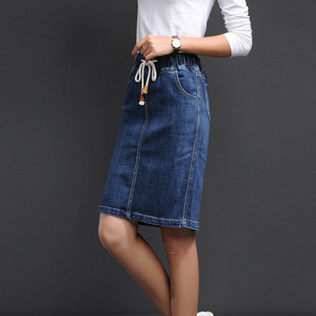 vintage denim skirt