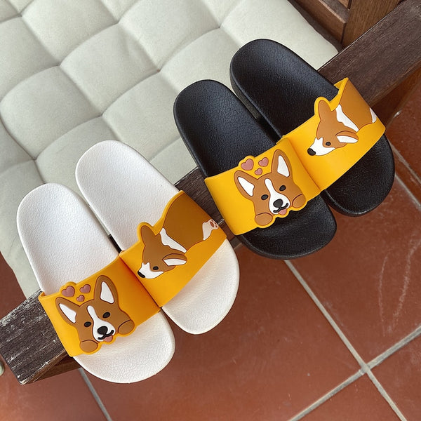 Kawaii Corgi Slide Slippers – Kawaii Berry Shop