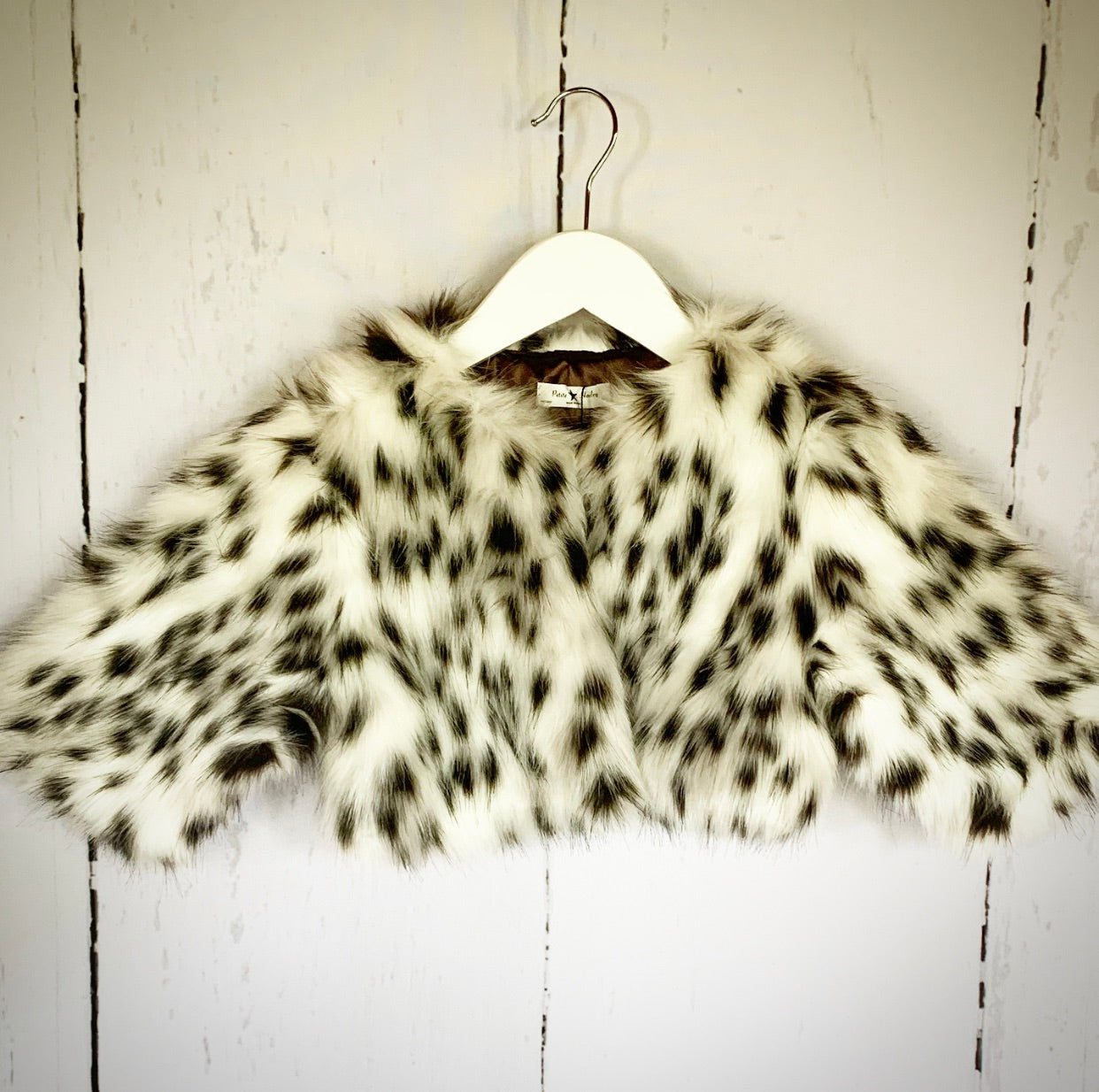 Faux Fur Snow Leopard Jacket