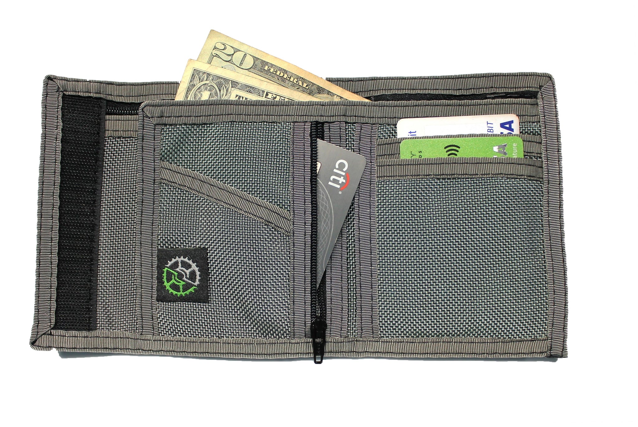 Ballistic Nylon Bifold Wallet - Grey - Sprocket