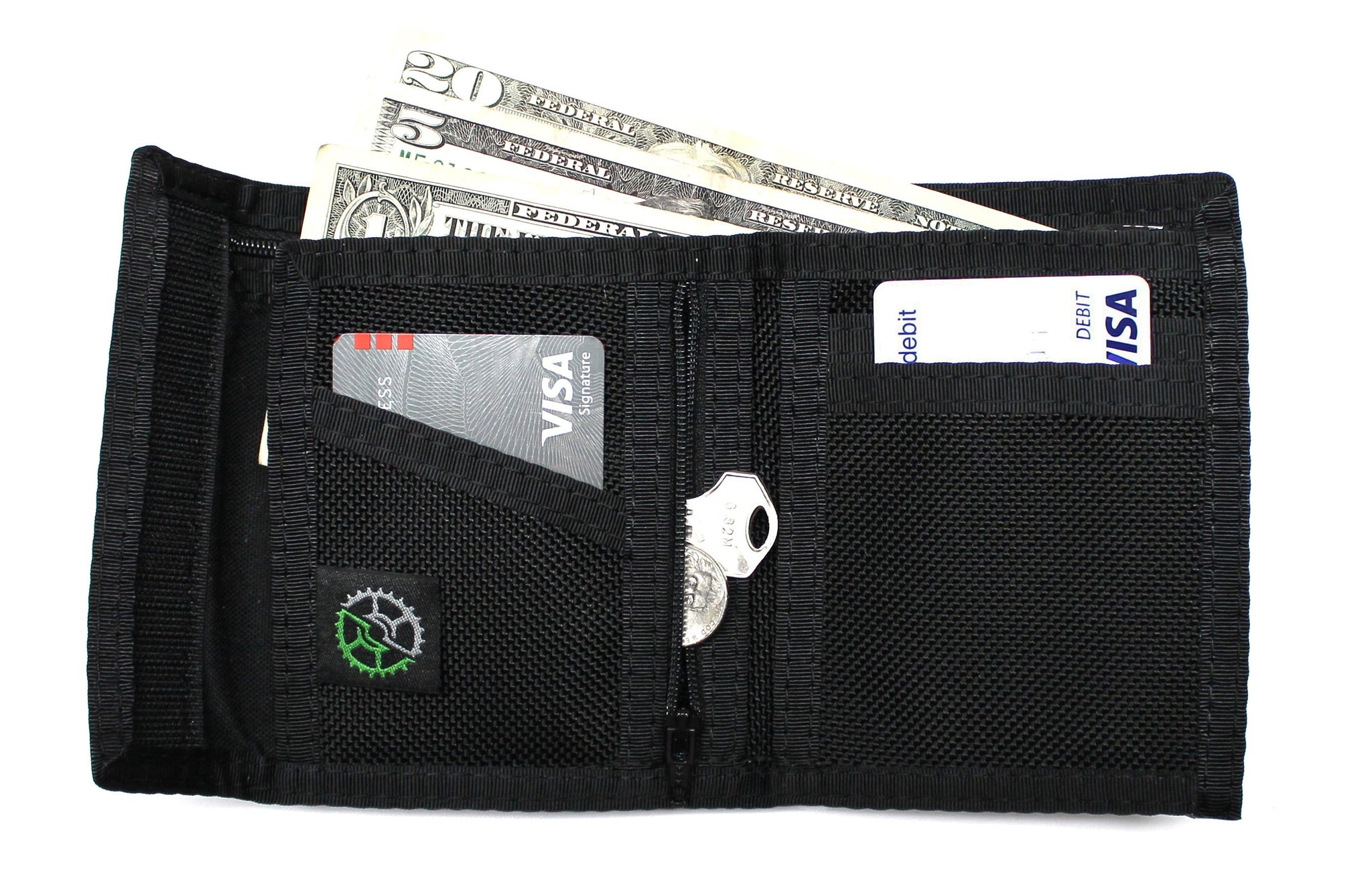 Ballistic Nylon Bifold Wallet - Black - Sprocket