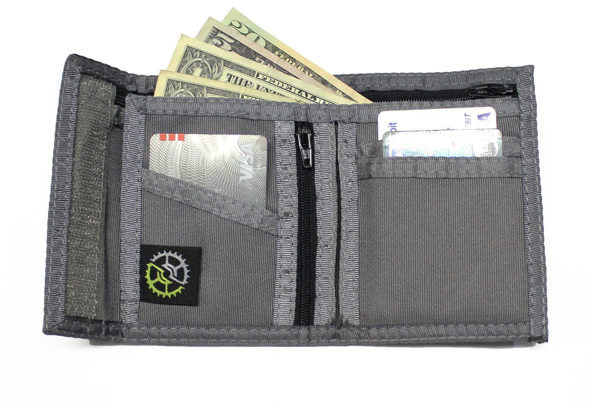 Classic Nylon Bifold Wallet - Grey - Sprocket