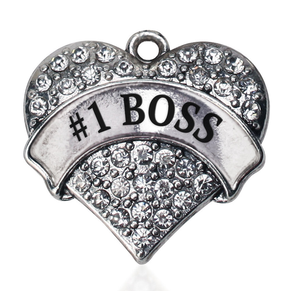 #1 Boss Pave Heart Charm
