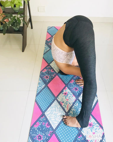 Forward Fold On Kosha Yoga Co_Yoga Mat_Yoga for Crossfit