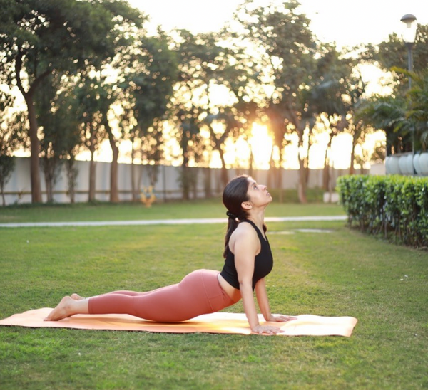 Bhujangasana on kosha yoga co mat