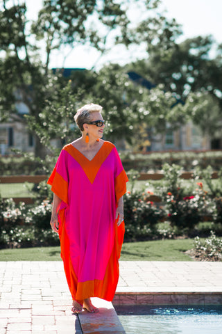 poolside chic caftan