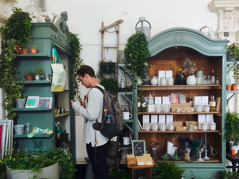 Men shopping in a lifestyle boutique