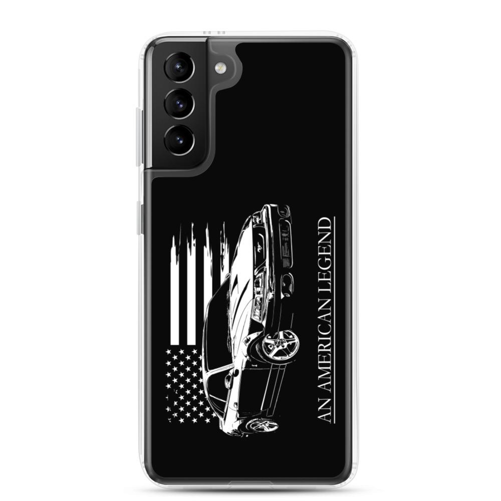 Mustang Cobra American Flag Protective Samsung Phone Case