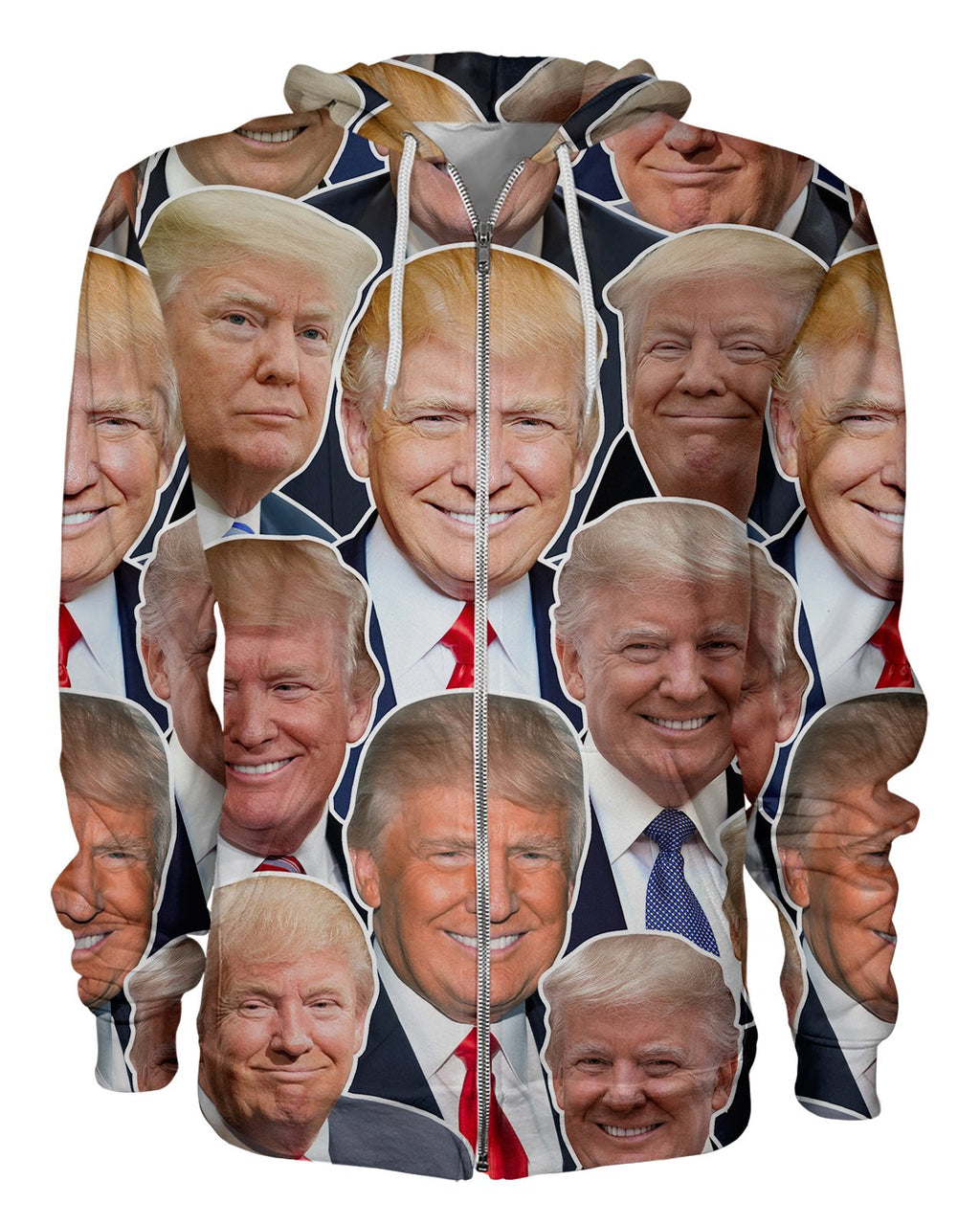 trump face hoodie