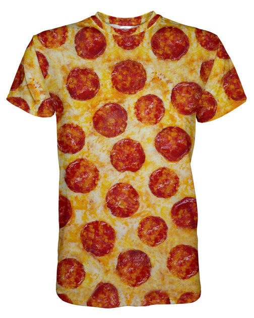 NUOVA MAGLIA DELLA ROMA HUN0234-Pepperoni-Pizza-T-shirt-front_1200x630