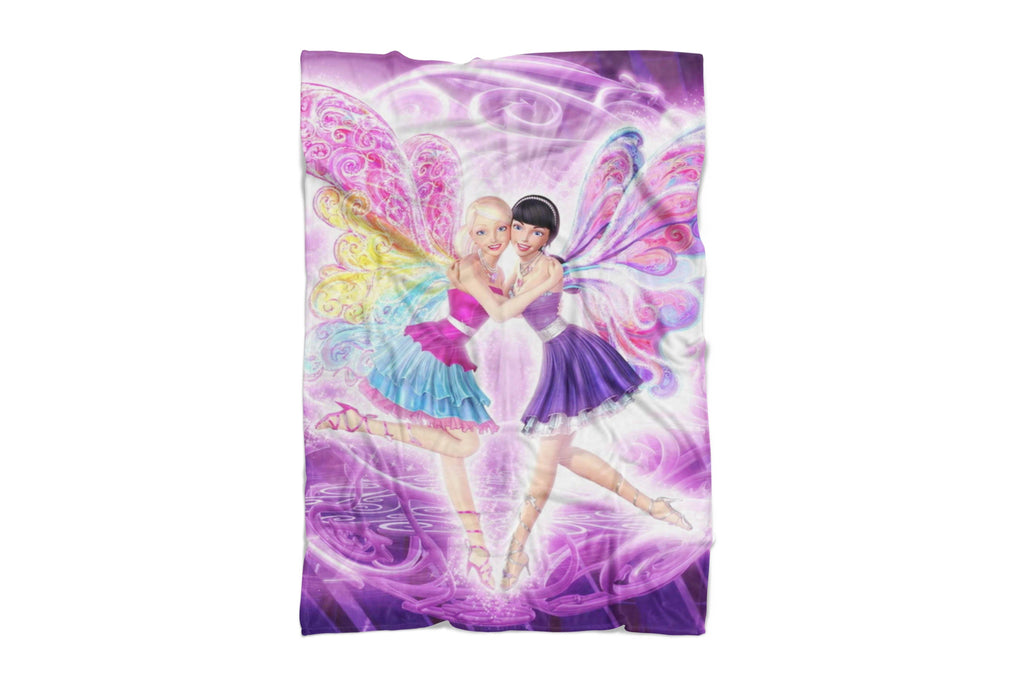 barbie fleece throw blanket