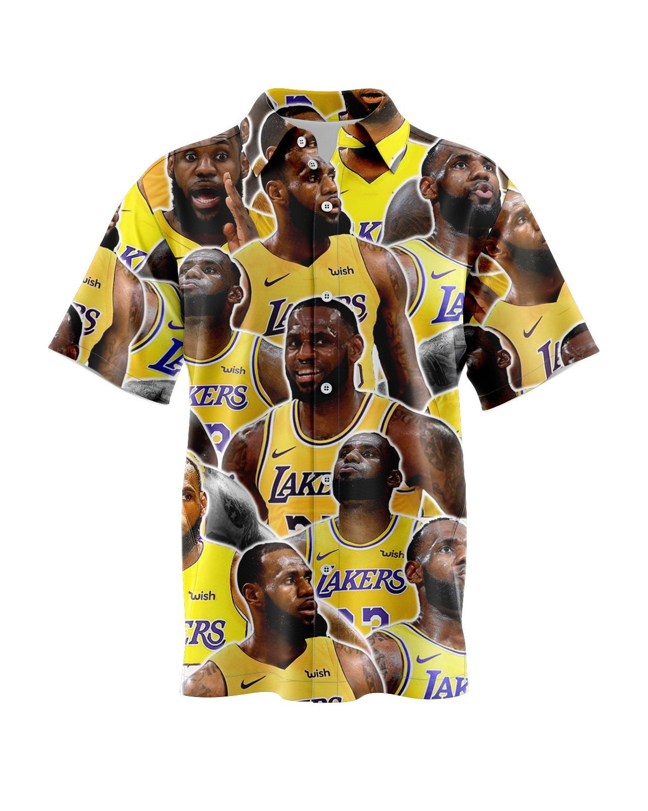 lakers button up shirt