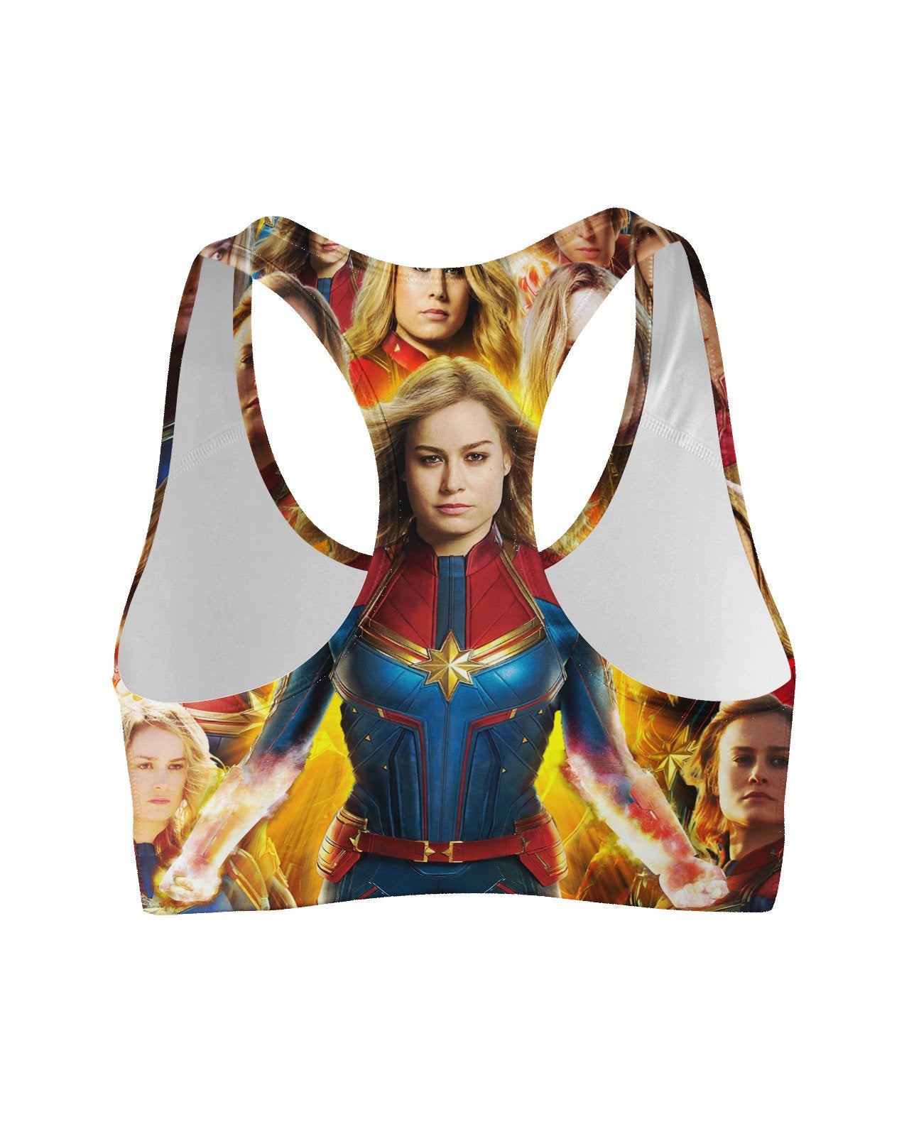 captain marvel sports bra