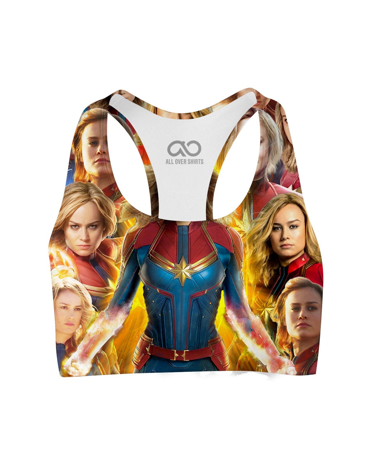 captain marvel sports bra