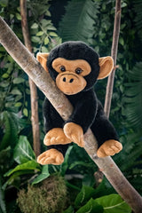12 Inch Stuffed Chimpanzee Plush Floppy Animal Kingdom Collection