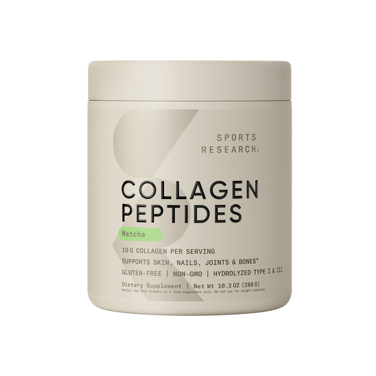 Collagen Peptides with Matcha Green Tea | Sports Research