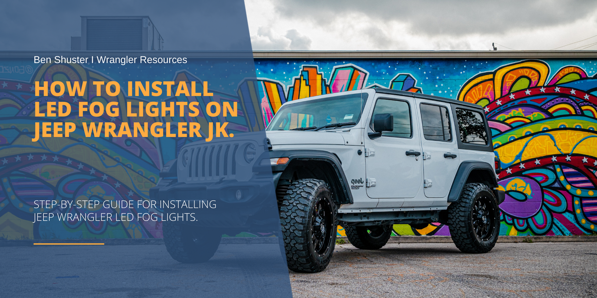 How to Install LED Fog Lights on Jeep Wrangler JK. — Jeep Wrangler  Headlights