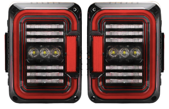 2007-2018 JK Jeep Wrangler LED Tail Lights - Lunar Series — Jeep Wrangler  Headlights