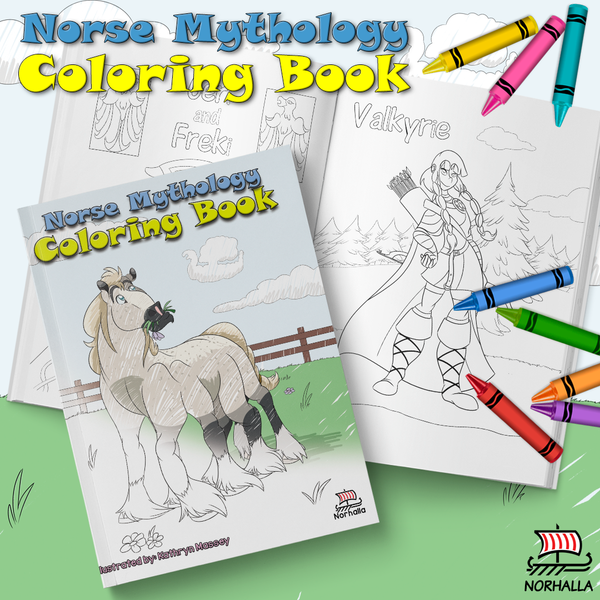 Norse Mythology Coloring Book at Norhalla.com