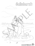 10 pack of Norhalla's animals coloring pages digital download for print. These coloring pages feature 10 animals from our beloved children's book series: Beegul & Treegul, Geri & Freki, Gullinbursti, Hugin & Munin, Nott Otta, Sleipnir, Toothgnasher, Toothgrinder, and Vedfolnir. norhalla.com