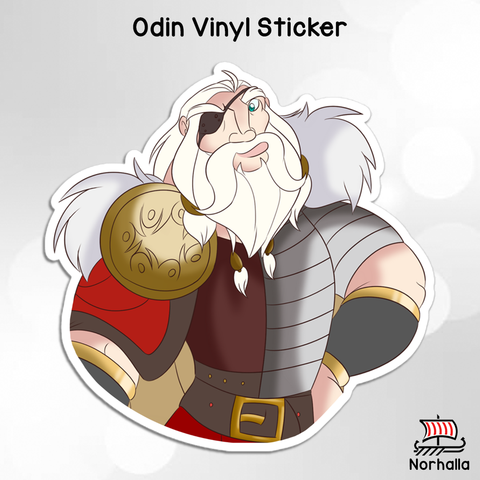 Odin Norse god vinyl sticker available in 3 sizes! Norhalla.com