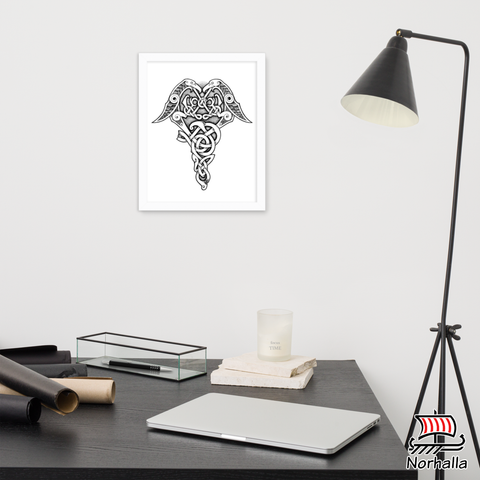 Display this beautiful original art in your home with this Viking Helmet print by Swedish artist Mike Johansson. Norhalla.com