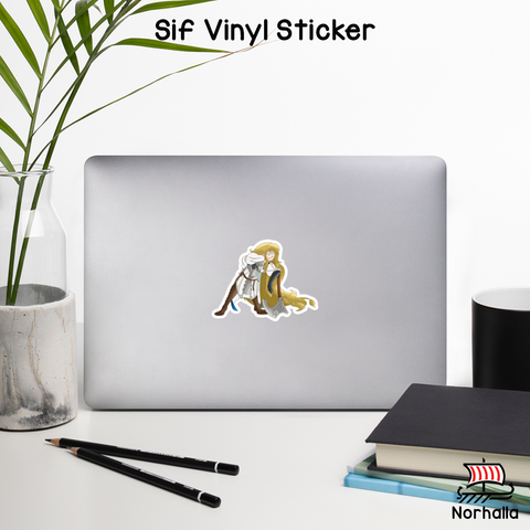 Beautiful Norse goddess Sif vinyl sticker available in 3 sizes! norhalla.com