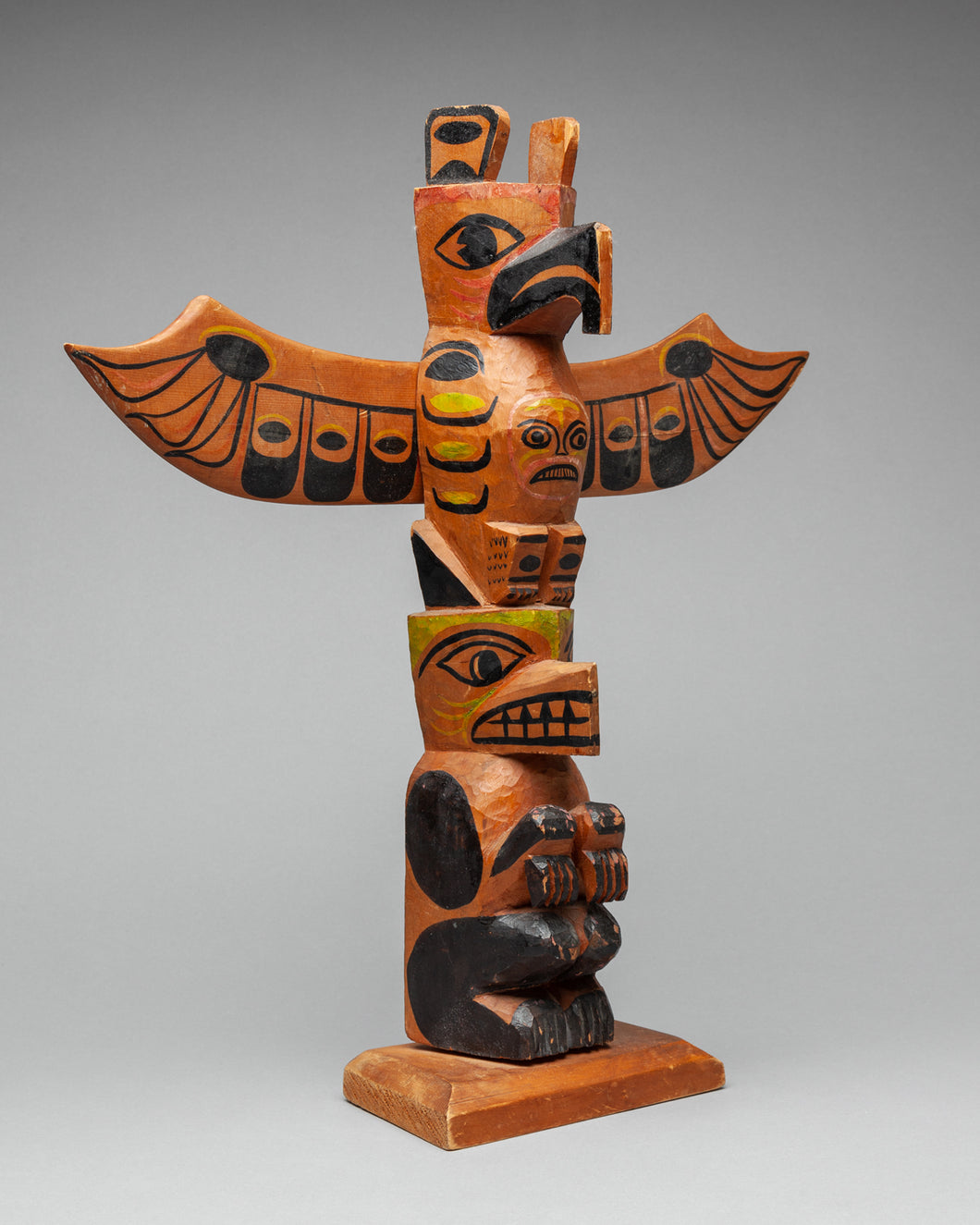 Vintage Model Totem Pole by Gabe Moody, Haida – Quintana Galleries