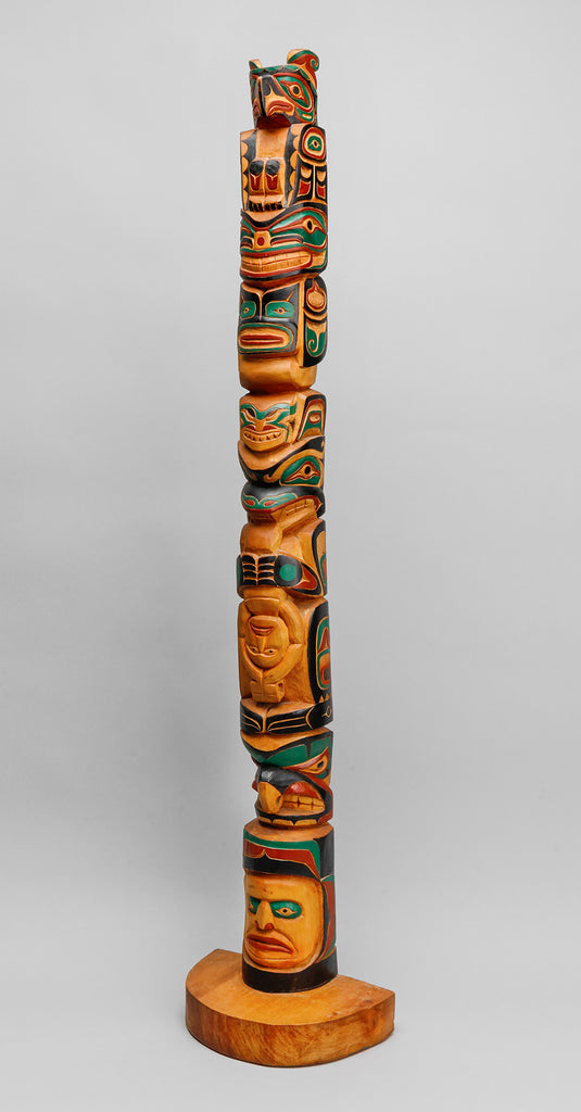 Model Totem Pole, 1979 by Harry Schooner, Bella Coola First Nation ...