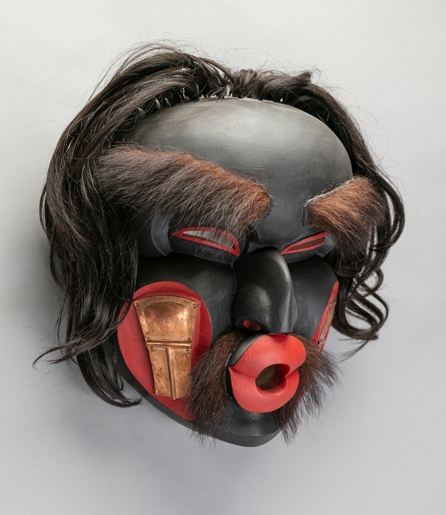 Mask depicting Dzunukwa with Coppers, c. 1980 by Lelooska (1933 - 1996 ...