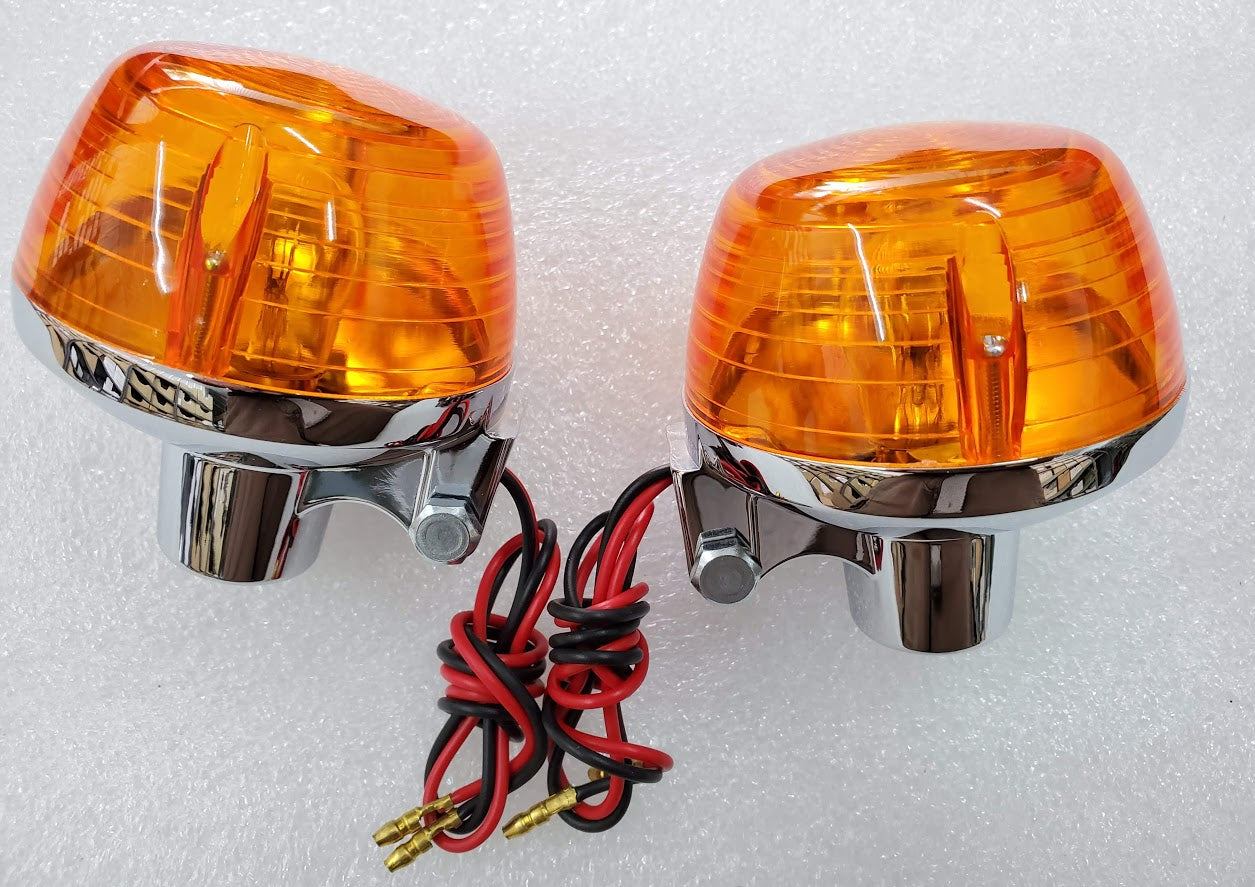Honda CB100 CB350 CB450 CB500 CB750 Dual Filament Front Turn Signal Set