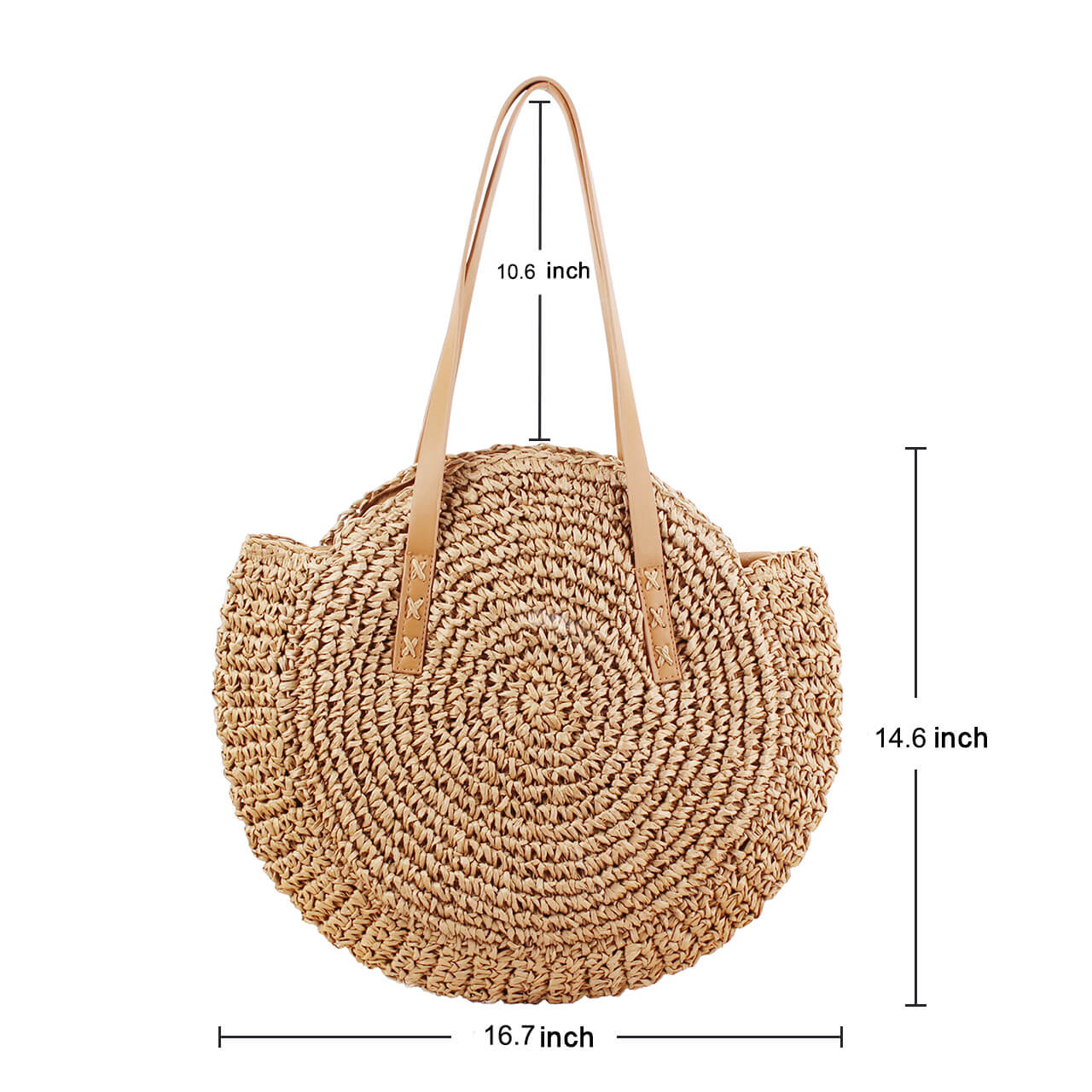 straw shoulder tote