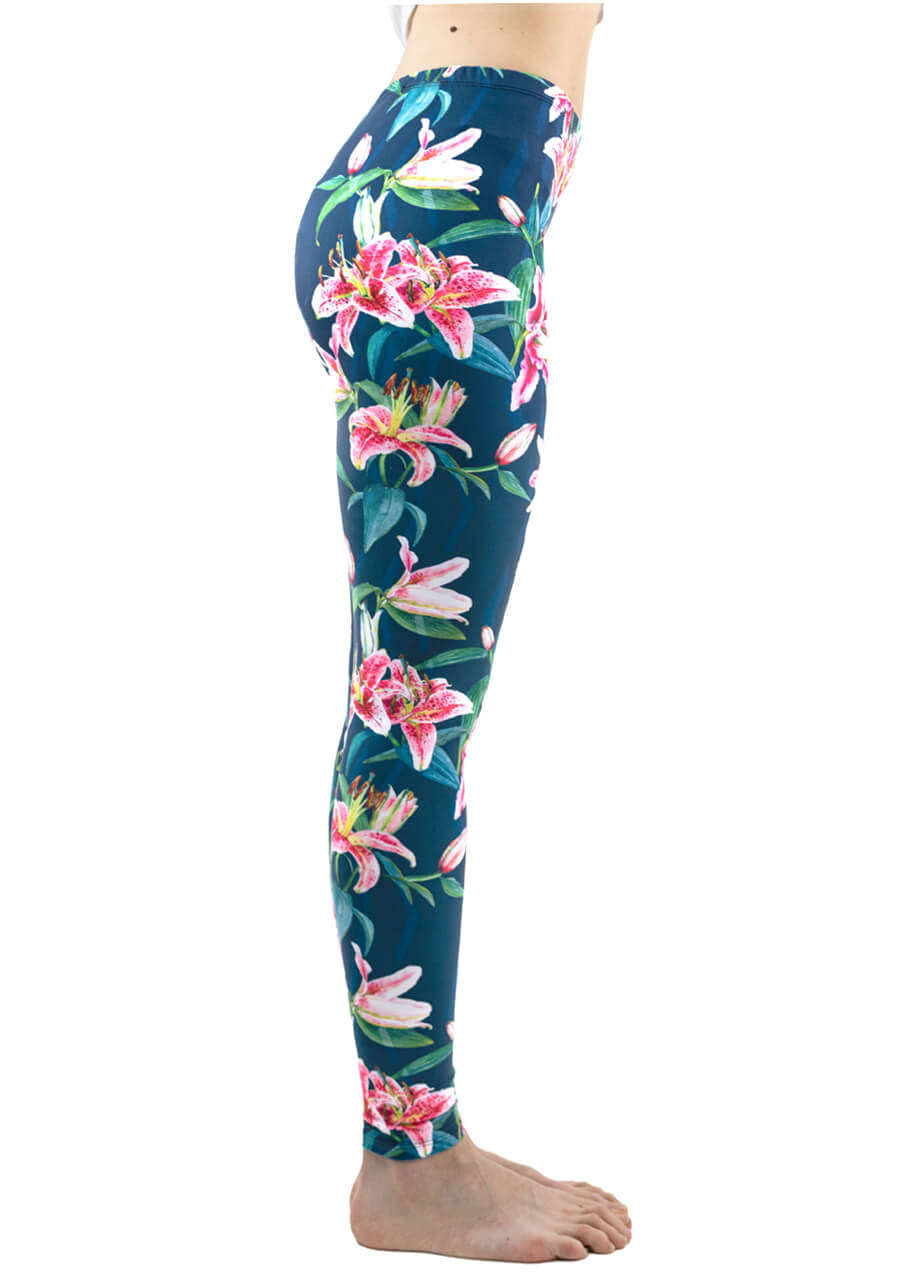 printed yoga capris