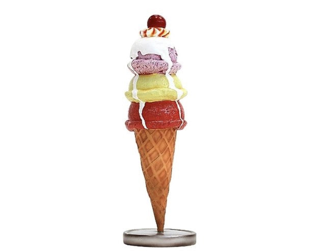 Variety Of Ice Cream Cone Centerpiece Platinum Prop Rentals
