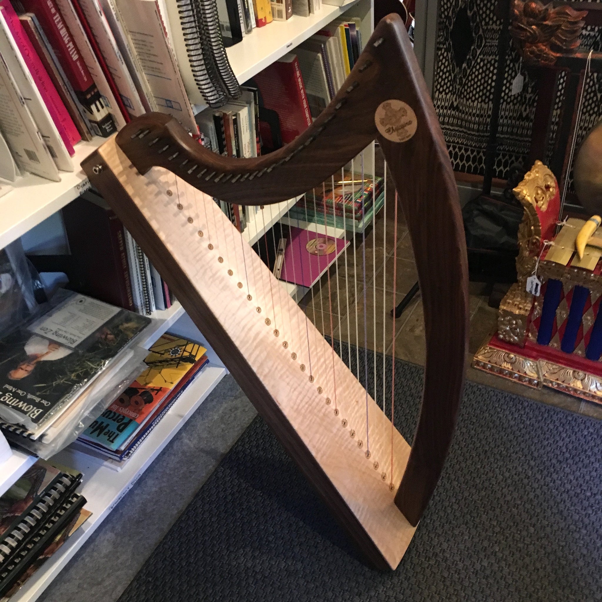 Triplett Christina 26 String Therapy Harp Walnut with Full Levers and