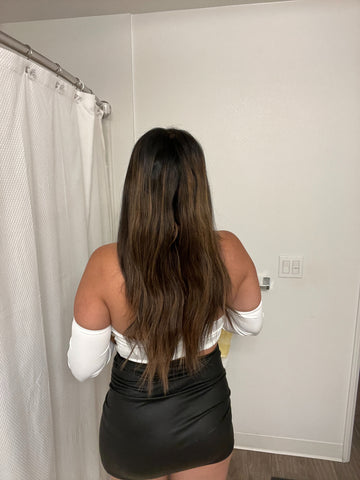 Full Shine's Injection Tape in Hair Extensions (#4/27/4)